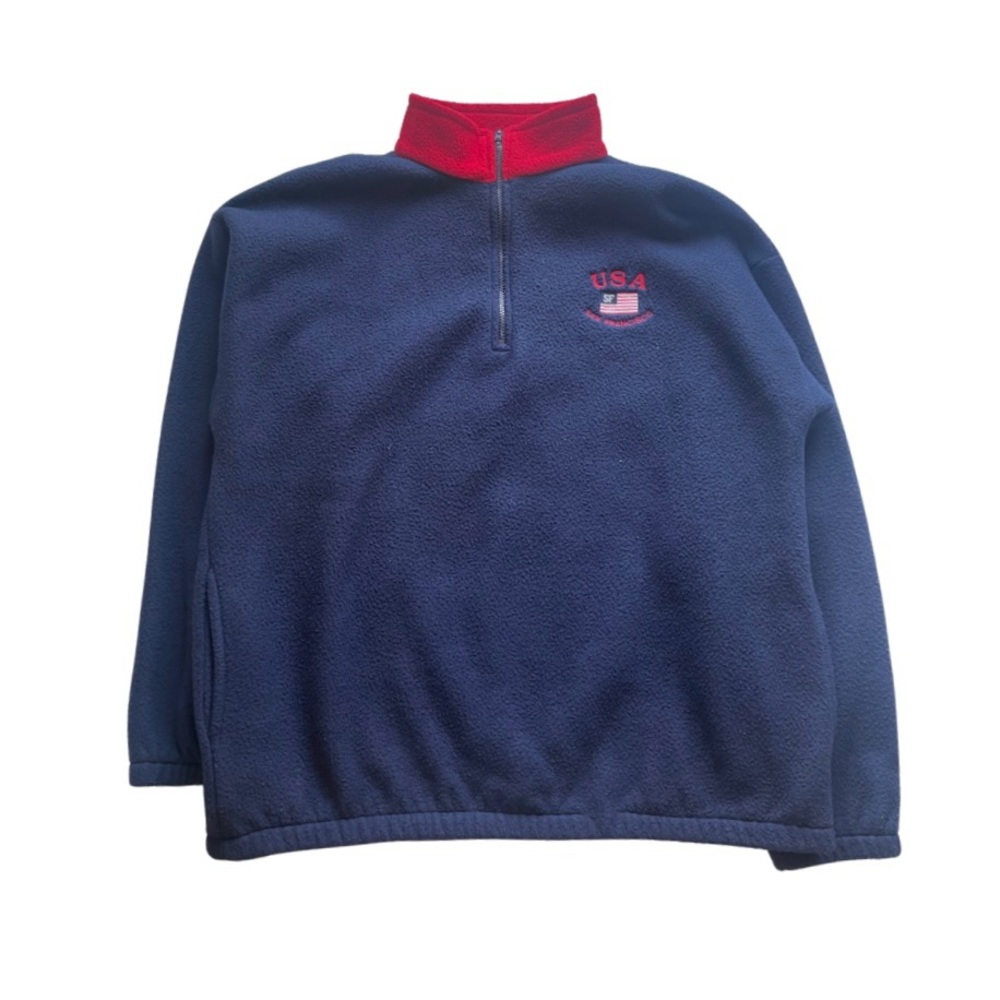 USA San Francisco Half Zip Fleece Sweater